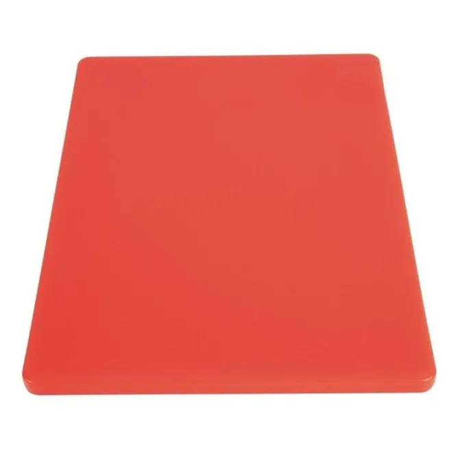 Planche à Découper Polyéthylène 450 x 300 mm Couleur Rouge - Hygiplas
