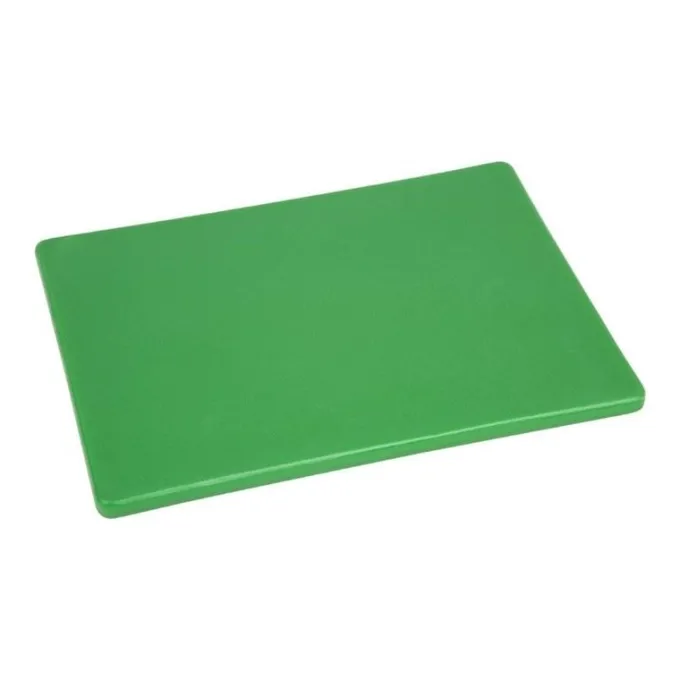 Planche à Découper Polyéthylène 450 x 300 x 12 mm Couleur Vert - Hygiplas