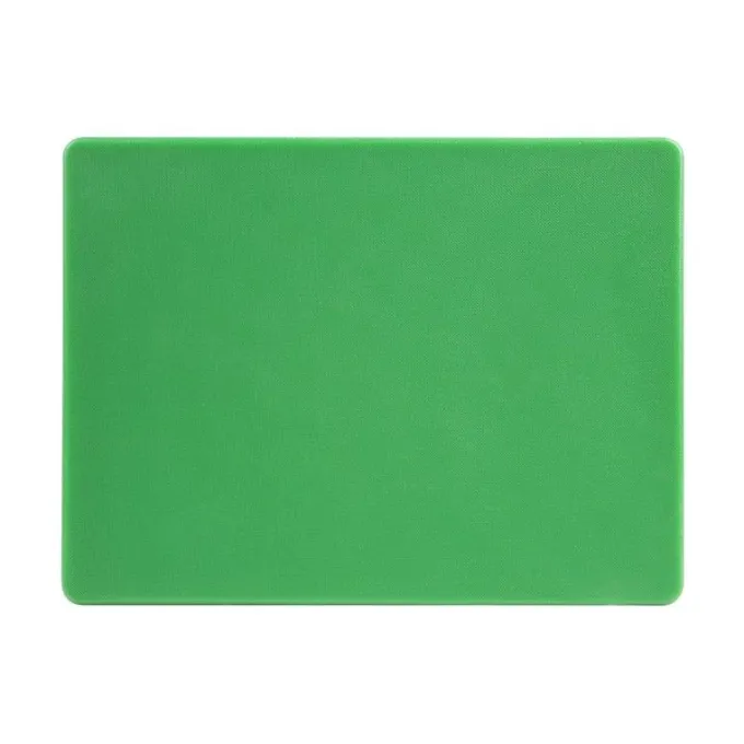 Planche à Découper Polyéthylène 450 x 300 x 12 mm Couleur Vert - Hygiplas