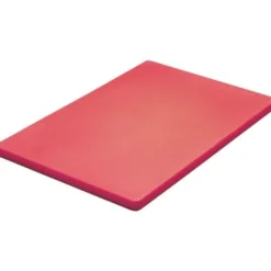 Planche à découper rouge 450 x 350 x 20 mm basse densité - Hygiplas