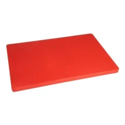 Planche à découper rouge 450 x 350 x 20 mm basse densité - Hygiplas