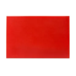 Planche à découper rouge 450 x 300 x 12 mm haute densité - Hygiplas