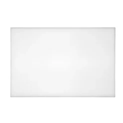 Planche à découper 46 x 30,5 x 1,3 cm blanche anti-bactérienne, haute densité - Hygiplas