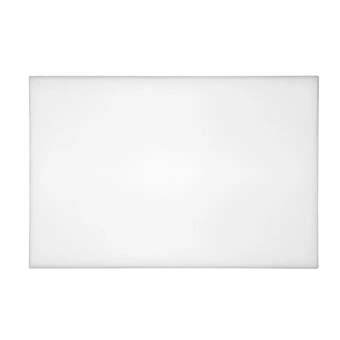 Planche à découper 46 x 30,5 x 1,3 cm blanche anti-bactérienne, haute densité - Hygiplas