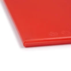 Planche à découper 600 x 450 x 12 mm haute densité rouge - Hygiplas