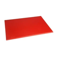 Planche à découper 600 x 450 x 12 mm haute densité rouge - Hygiplas