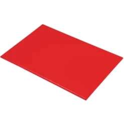 Planche à découper 600 x 450 x 12 mm haute densité rouge - Hygiplas