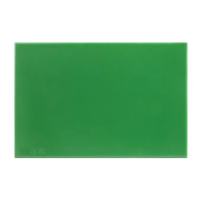 Planche à découper 600 x 450 x 12 mm haute densité verte - Hygiplas