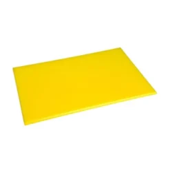 Planche à découper 450 x 300 x 12 mm jaune haute densité - Hygiplas