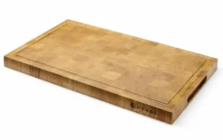 Planche de présentation en chêne, bois de bout, 530x325x(H)35mm - Hendi