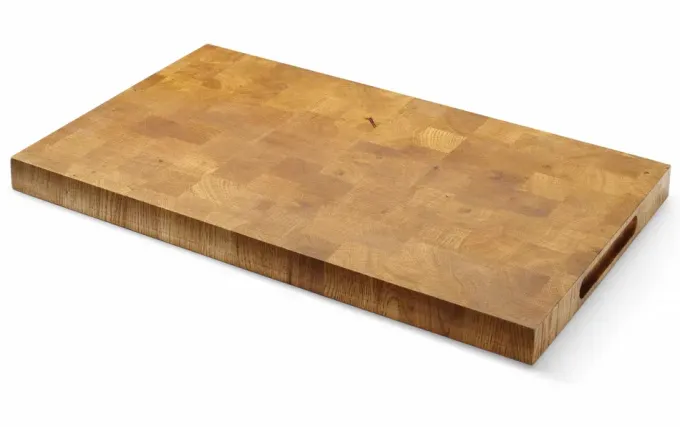 Planche de présentation en chêne, bois de bout, 530x325x(H)35mm - Hendi