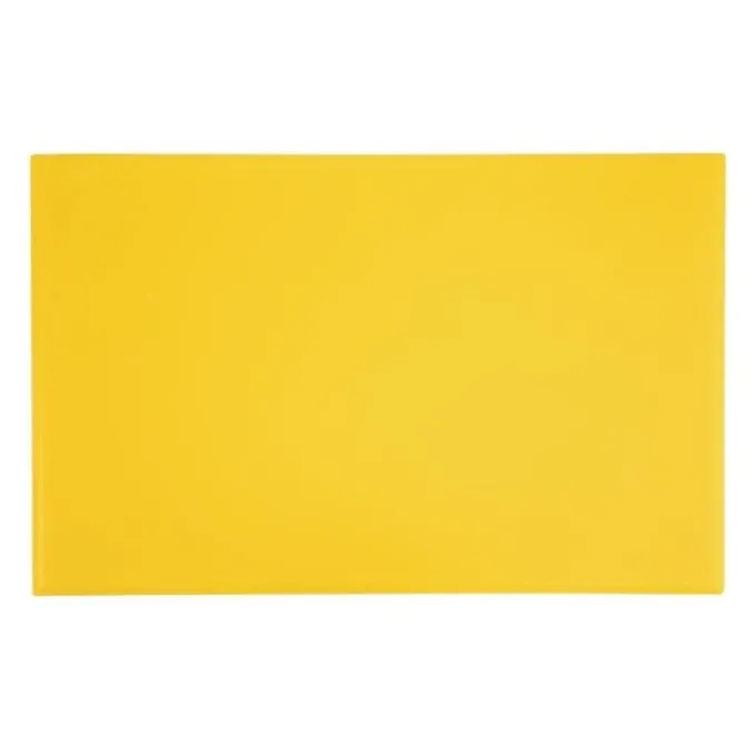 Planche polyéthylène 45 x 30 cm jaune haute densité - Hygiplas