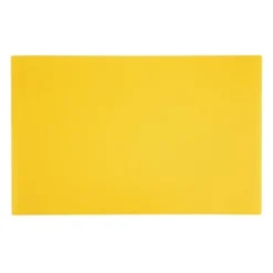 Planche polyéthylène 600 x 450 mm jaune haute densité - Hygiplas