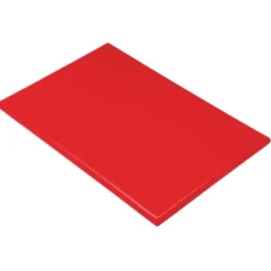 Planche polyéthylène 450 x 300 mm rouge haute densité - Hygiplas