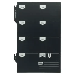 Planificateur de semaine Ardoise - Feutre-craie inclus - Avec kit de fixation - 29x29cm - Securit