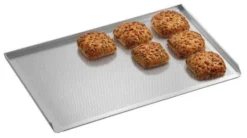 Plaque Aluminium Four 600 x 400 Perforée 3 Bords Relevés - Bartscher