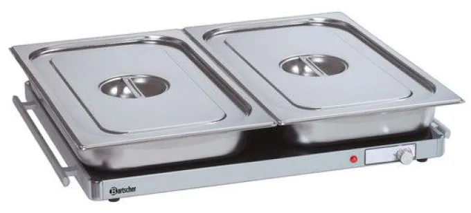 Plaque chauffante Professionnelle GN 2/1 - Bartscher
