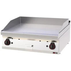 Plaque de cuisson 80x51 à gaz chromée lisse avec soubassement FTHC 70/08 G - Redfox
