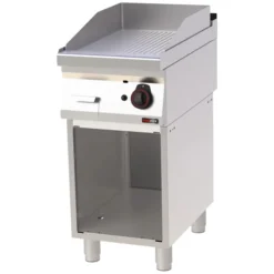 Plaque de cuisson 40x51 à gaz nervurée avec soubassement FTR 70/40 G - Redfox