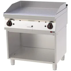 Plaque de cuisson 80x51 à gaz nervurée avec soubassement FTR 70/80 G - Redfox