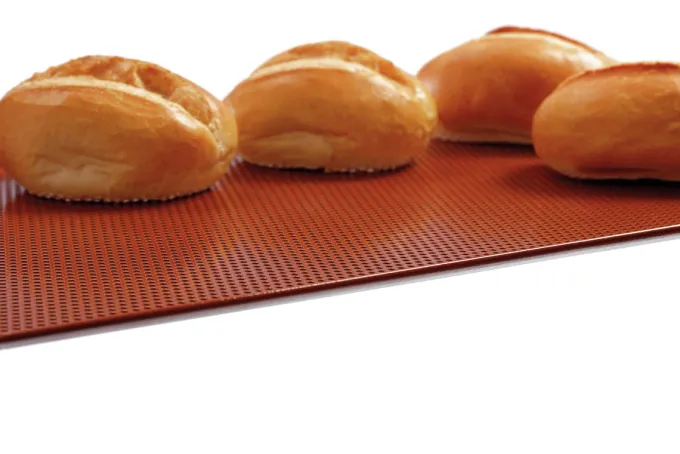 Plaque Perforée Revêtement Silicone GN 1/1 Côtés Relevés - Bartscher