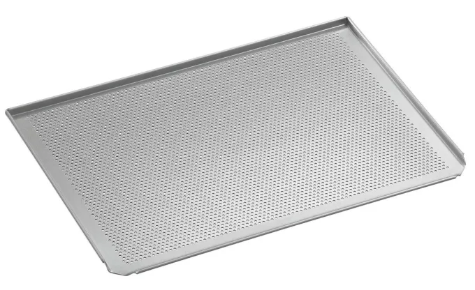 Plaque Perforée 403 x 333 en Aluminium 3 Côtés Relevés - Bartscher