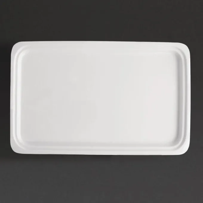 Plat blanc GN 1/1 Olympia Whiteware 30 mm