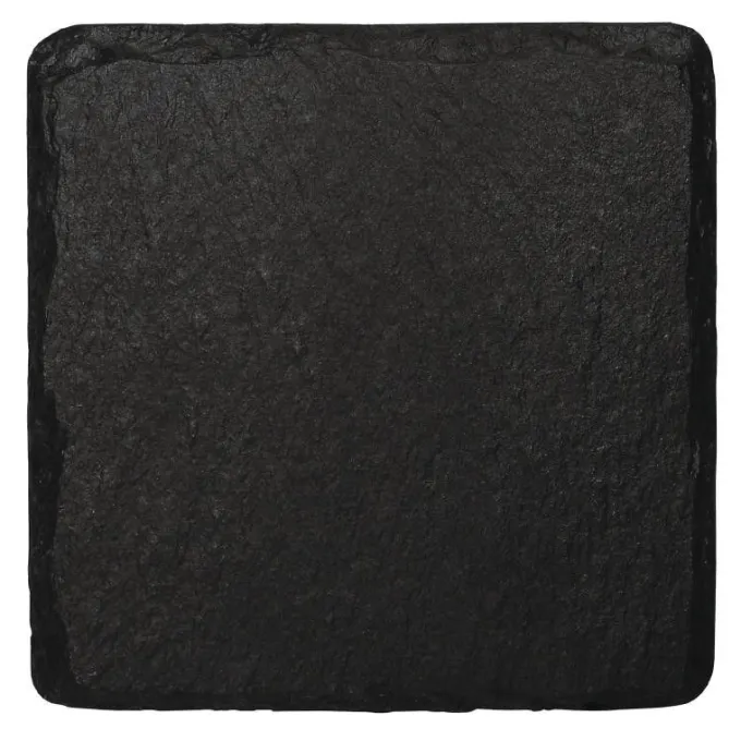 Plat de présentation en ardoise naturelle Olympia - Lot de 4