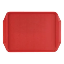 Plateau avec Poignées 435 x 305 mm - Rouge - Roltex