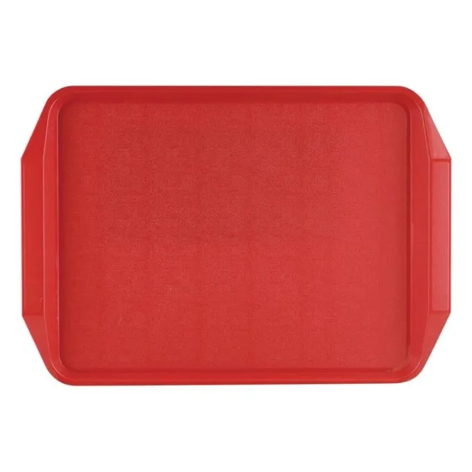 Plateau avec Poignées 435 x 305 mm - Rouge - Roltex