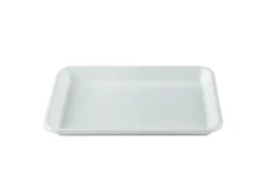 Plateau blanc en canne à sucre 20,5 x 14,5 cm - 500 unités - Betik
