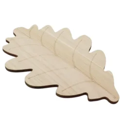 Plateau Bois Bosco Feuille 40X26 Lot de 60 - Créapak