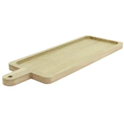 Plateau Bois Rectangle Bosco avec Manche Lot de 40 - Créapak