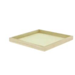 Plateau carré bois naturel Gusteo 21x21 - Lot de 20 - Créapak