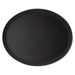 Plateau de Service Antidérapant Oval Noir 600 mm Camtread - Cambro