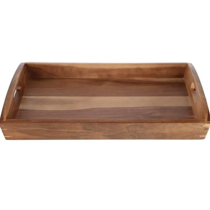 Plateau de service en acacia 510 x 350 x 70 mm - Olympia