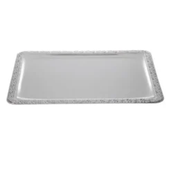 Plateau de service rectangulaire inox poli - APS 420 x 310 mm