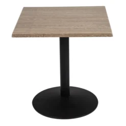Plateau de Table Bar Restaurant Carré 700 mm - Effet Bois Vieilli - Bolero