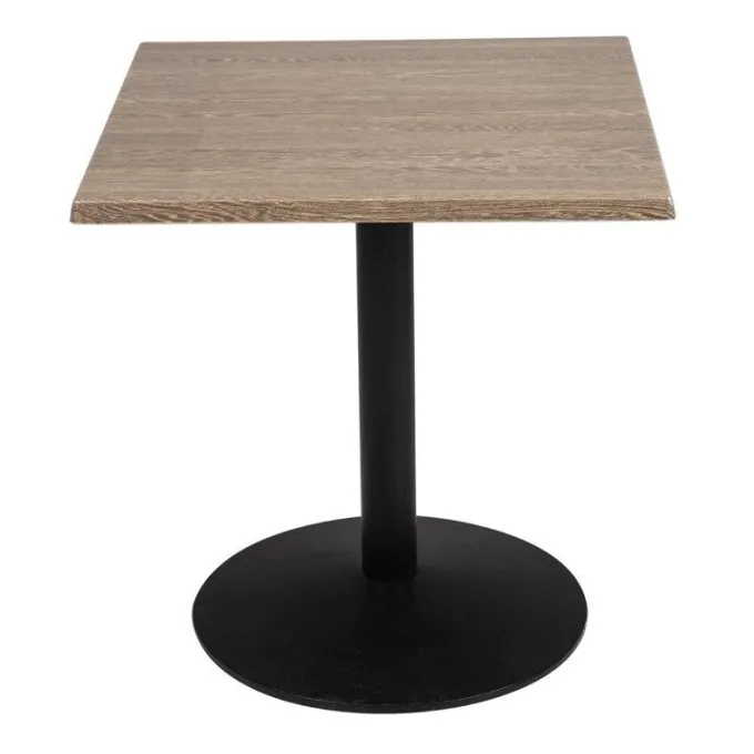 Plateau de Table Bar Restaurant Carré 700 mm - Effet Bois Vieilli - Bolero