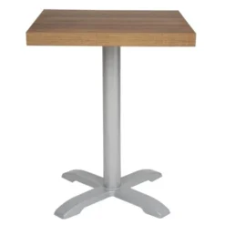 Plateau de table carré 600 mm effet chêne rustique - Bolero