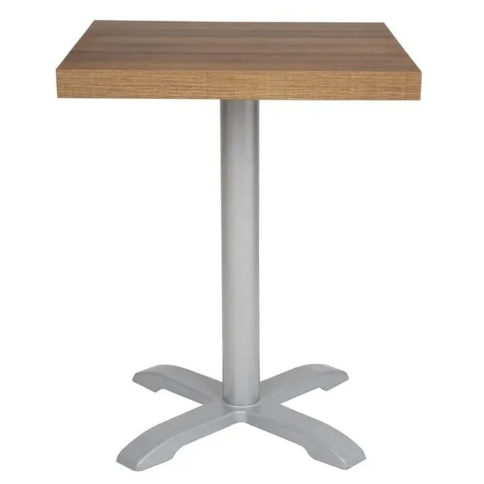 Plateau de table carré 600 mm effet chêne rustique - Bolero