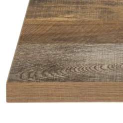 Plateau de Table Carré 700 mm - Effet Bois Vielli - Bolero