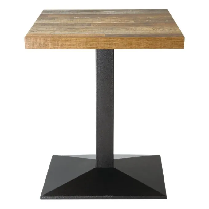 Plateau de Table Carré 700 mm - Effet Bois Vielli - Bolero