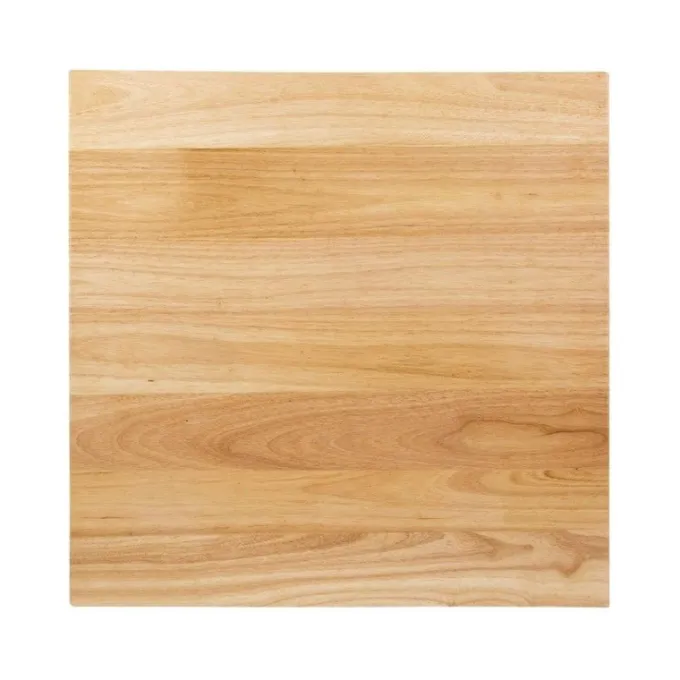 Plateau de Table Carré Pré-Percé Coloris Bois Naturel 700mm - Bolero