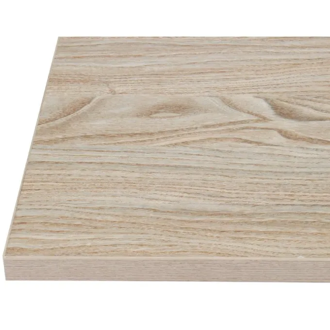 Plateau de table carré 700x700mm effet bois clair - Bolero