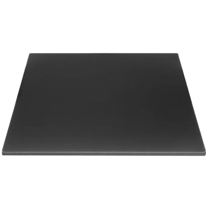 Plateau de Table d'Extérieur Carré Noir Mat 700 mm - Bolero