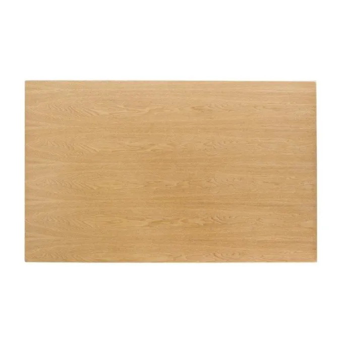 Plateau de Table Rectangulaire Pré-Percé Coloris Frêne Naturel 700x1100mm - Bolero