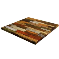 Plateau de Table Werzalit 60X60 Plancha Rouge - Ligne CHR