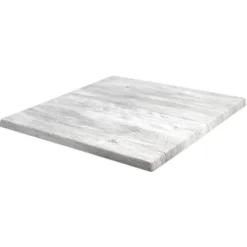 Plateau de Table Werzalit 60X60 Ponderosa Blanc - Ligne CHR