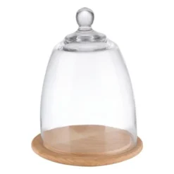 Plateau en Bois avec Couvercle en Verre - 185x240mm - APS